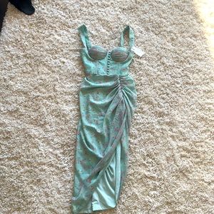 Brand new Adeirlina corset slit dress.